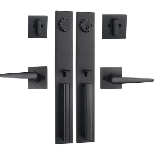 Double Door Handle Sets With Inactive Set Wayfair